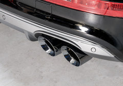 AWE Touring Edition Exhaust for 8R SQ5 - Quad Outlet, Diamond Black Tips - Mounted
