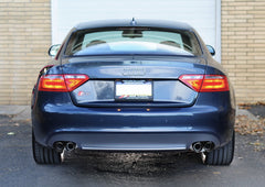 AWE Touring Edition Exhaust System for B8 S5 4.2L - Diamond Black Tips - Mounted