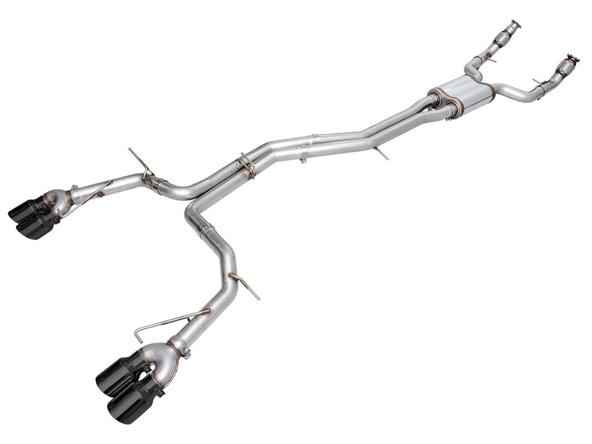 AWE Track Edition Exhaust for Audi C8 S6/S7 - Diamond Black Tips - Primary
