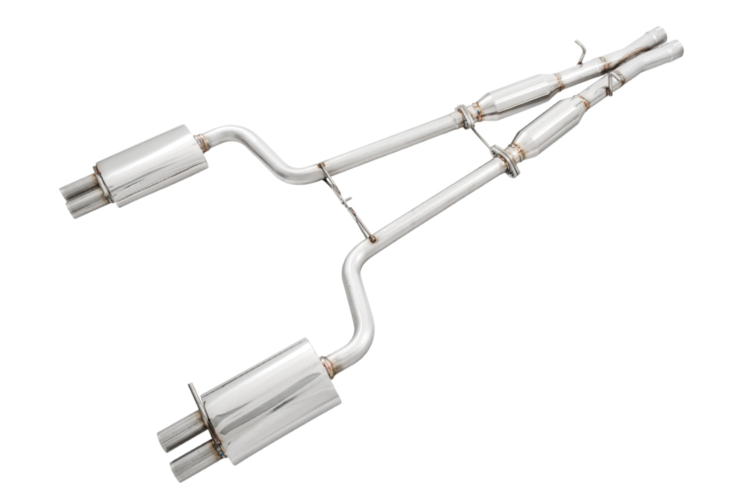 AWE Touring Edition Exhaust for Audi B7 S4 - Diamond Black Tips - Primary