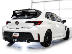 AWE Track Edition Exhaust for GR Corolla - Chrome Silver Tips - Mounted
