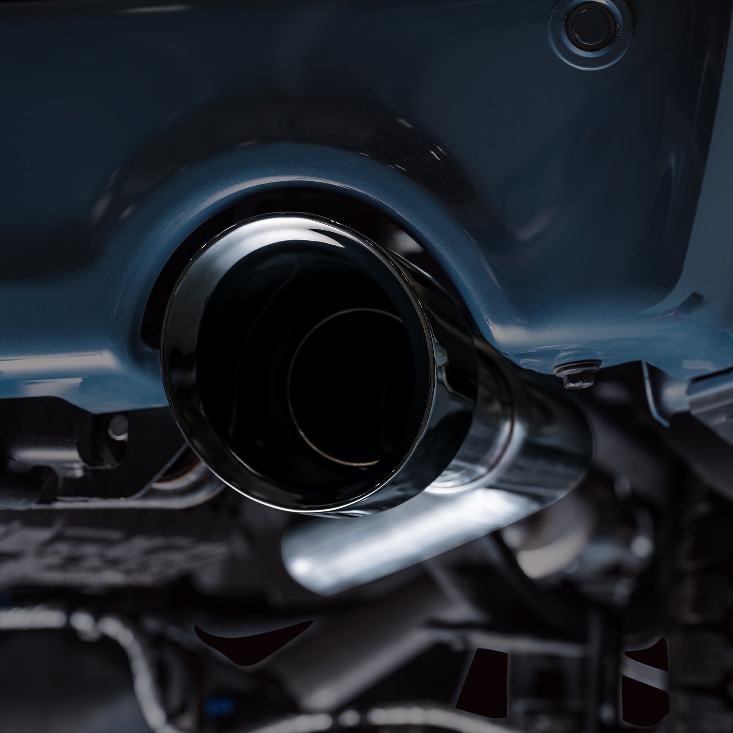 AWE 0FG Non-Resonated Catback for '21+ Ford F-150 Tremor (With Bumper Cutouts) - Diamond Black Tips - Mounted