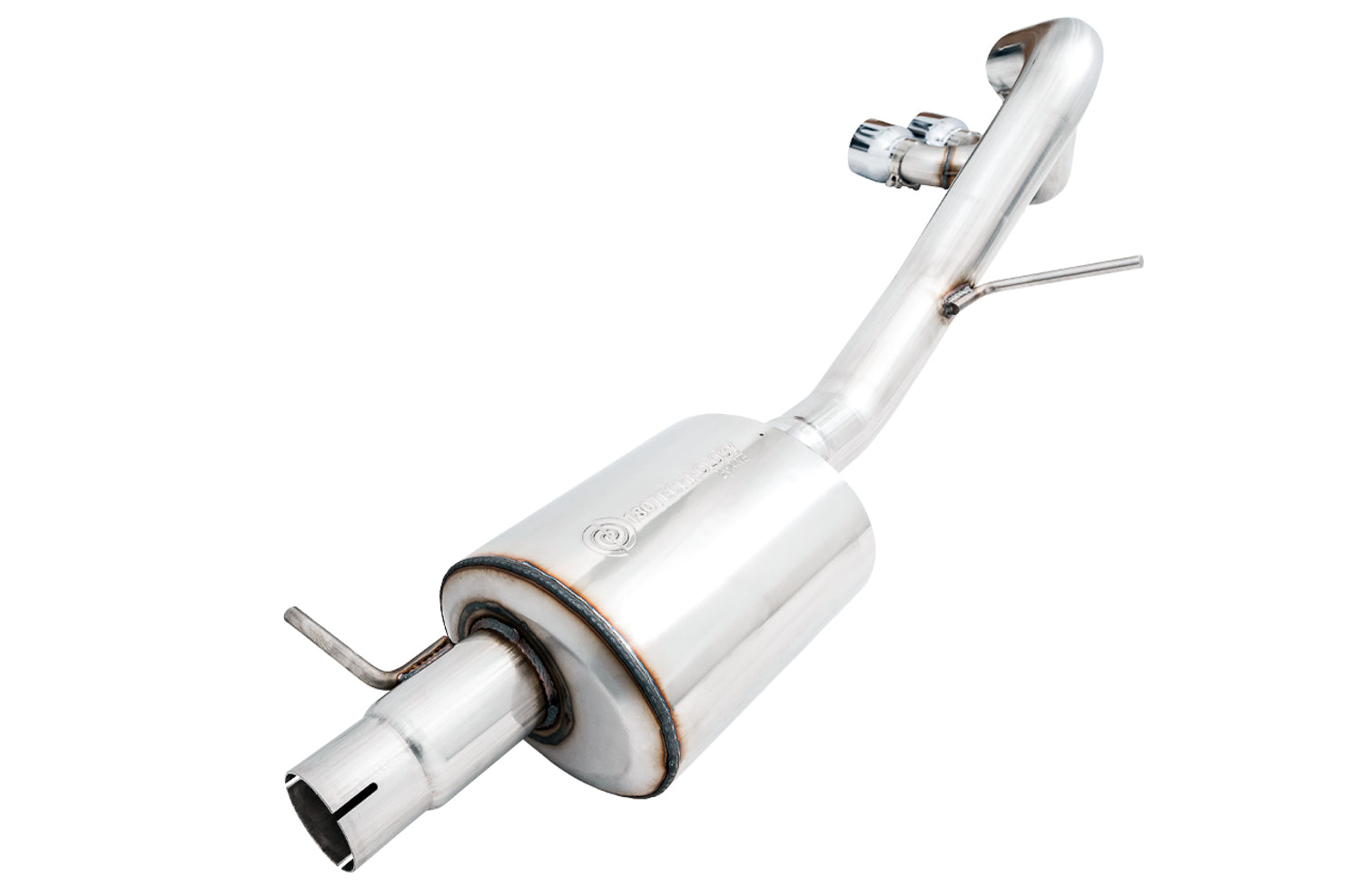 AWE 0FG Exhaust with BashGuard for Ford Ranger - Dual Chrome Silver Tips - out of package