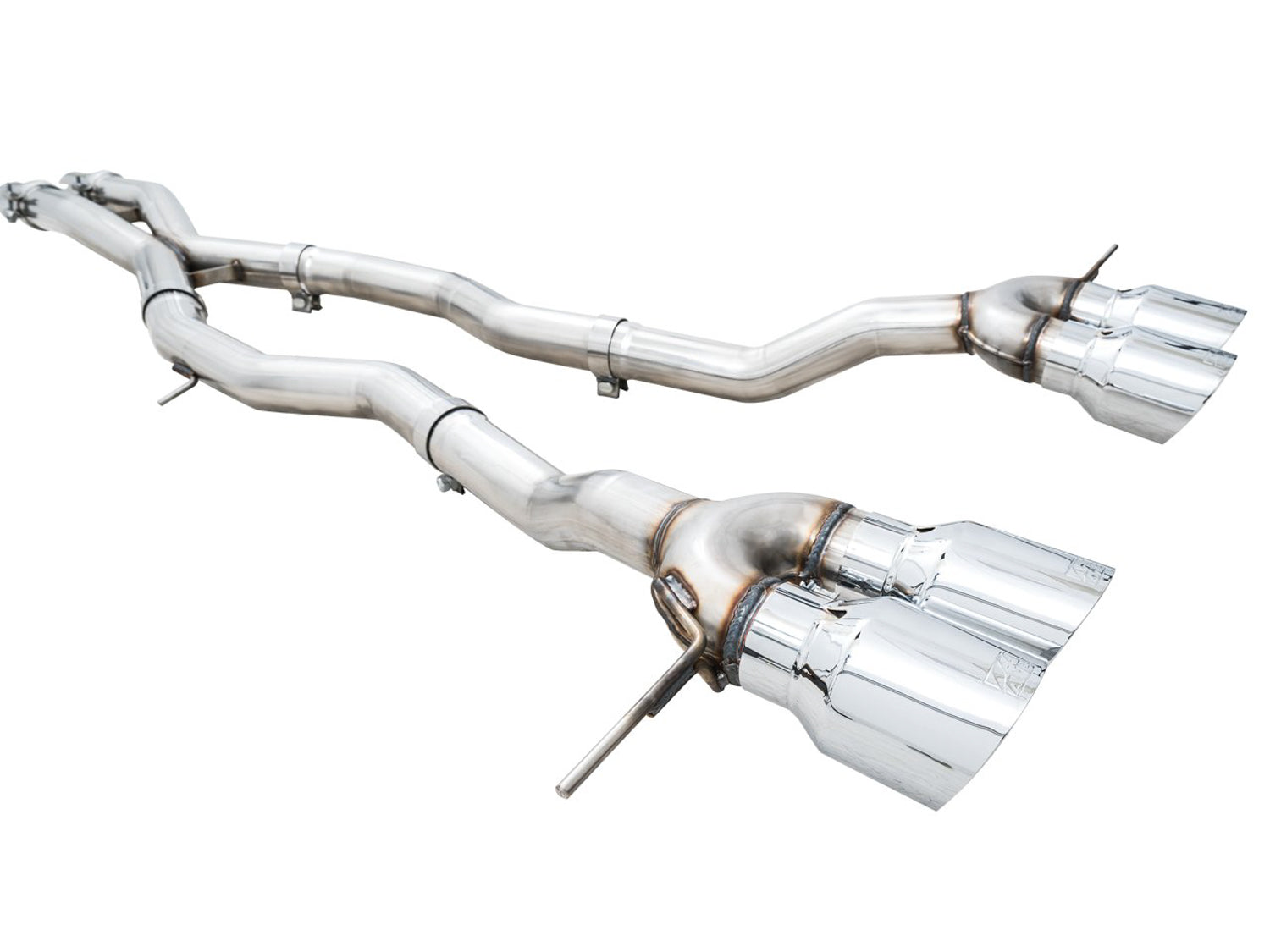 AWE Track Edition Catback Exhaust for BMW G8X M3/M4 - Chrome Silver Tips - out of package