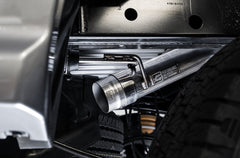 AWE 0FG Exhaust with BashGuard for Ford Ranger - Dual Diamond Black Tips - Close Up