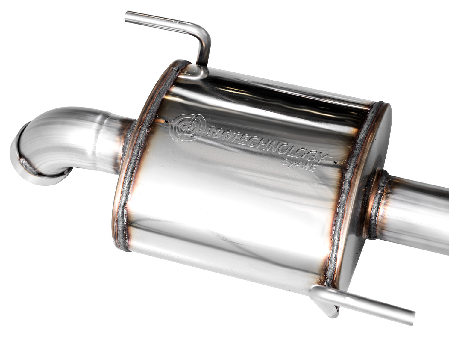 AWE 0FG Exhaust for Subaru Outback 2.4T - Dual BashGuards - out of package