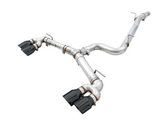 AWE Track Edition Exhaust for MK7.5 Golf R - Diamond Black Tips, 102mm - Primary
