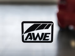 AWE Small ow Decal - Black - Mounted