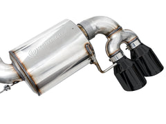 AWE Resonated Touring Edition Exhaust for G2X M340i / M440i - Diamond Black Tips - Close Up