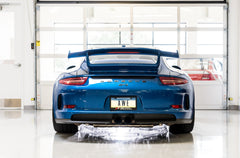 AWE SwitchPath™ Exhaust for Porsche 991.1 / 991.2 GT3 / RS - Diamond Black Tips - Mounted