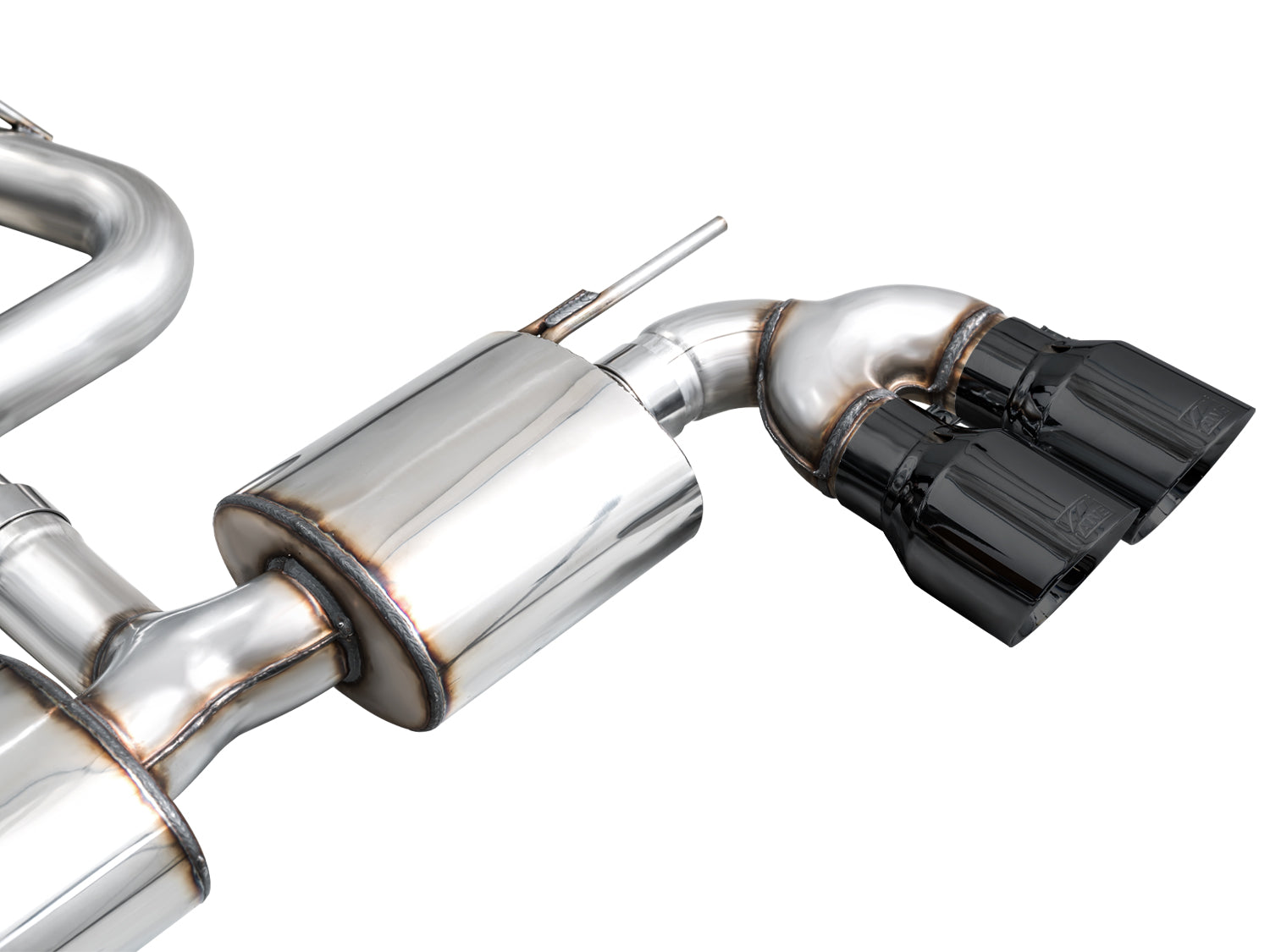 AWE Touring Edition Exhaust for Volkswagen MK8 Golf R - Diamond Black Tips - out of package