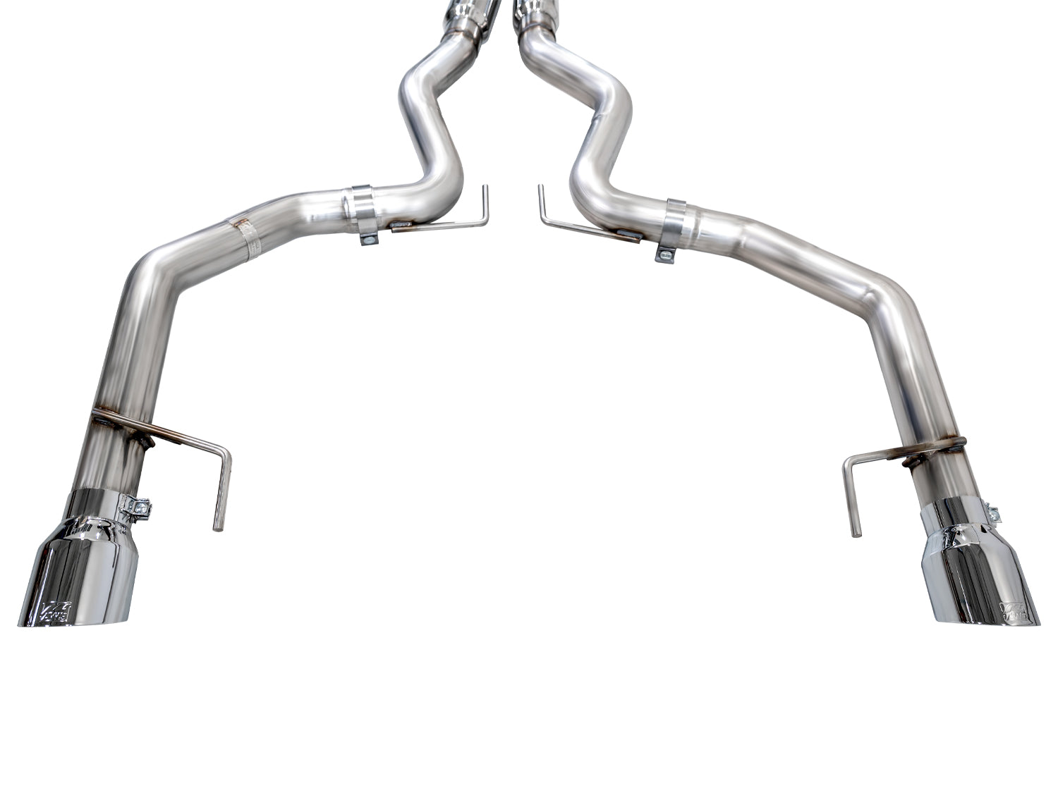 AWE Track Edition Exhaust for S650 Ford Mustang GT Fastback - Dual Chrome Silver Tips - out of package