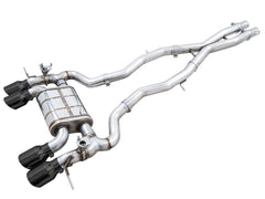 AWE SwitchPath Catback Exhaust for BMW G8X M3/M4 - Chrome Silver Tips - Primary