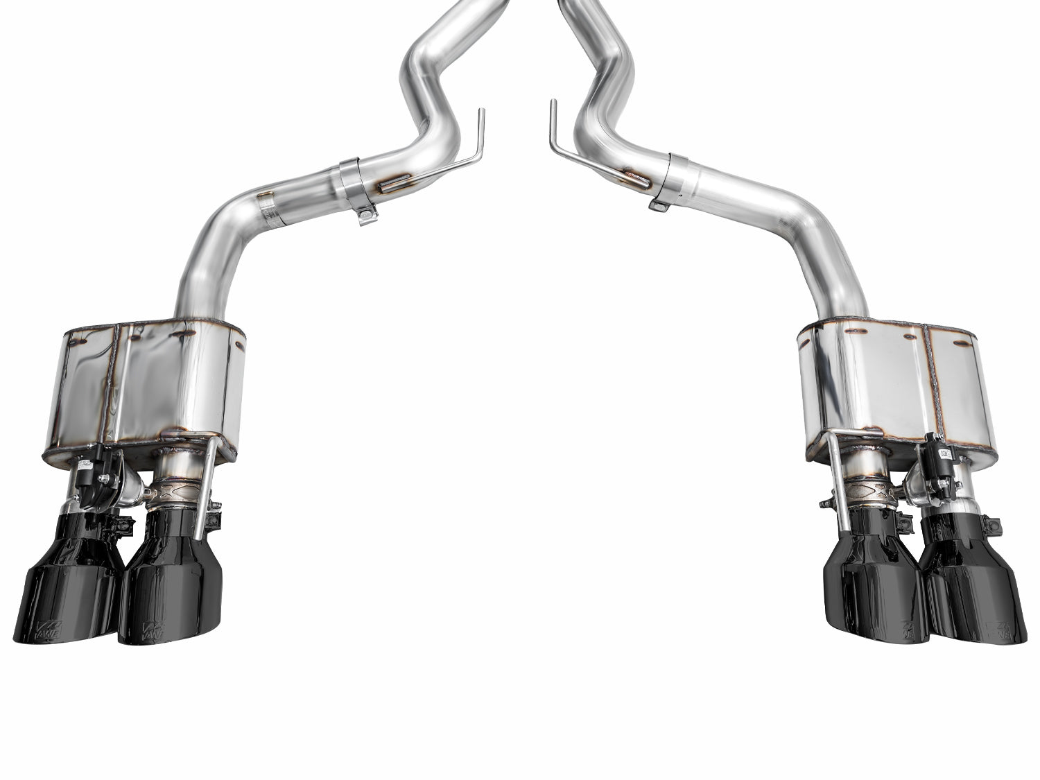 AWE SwitchPath™ Exhaust for S650 Ford Mustang Dark Horse - Quad Diamond Black Tips - out of package