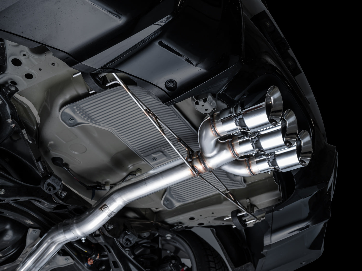 AWE Track Edition Exhaust for DE5 Integra Type-S - Triple Chrome Silver Tips - Mounted