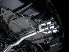 AWE Track Edition Exhaust for DE5 Integra Type-S - Triple Chrome Silver Tips - Mounted