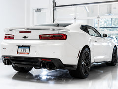 AWE Touring Edition Cat-back Exhaust for Gen6 Camaro SS / ZL1 / LT1 - Resonated - Diamond Black Tips (Quad Outlet) - Mounted
