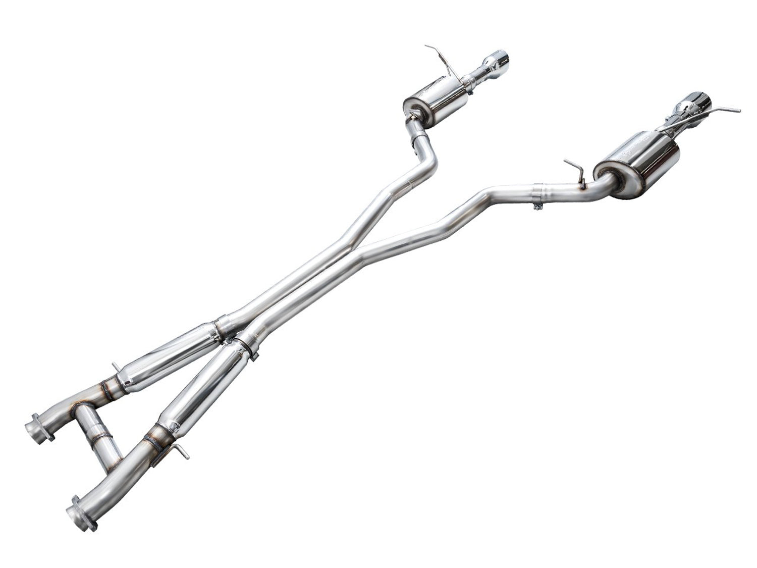 AWE Touring Edition Exhaust for Dodge Durango 6.4 / 6.2 SC - Chrome Silver Tips - out of package