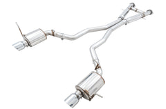 AWE Touring Edition Exhaust for Jeep Grand Cherokee SRT - Chrome Silver Tips - Primary