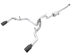 AWE 0FG Dual Split Rear Exhaust for '21+ Ford F-150 - 5" Diamond Black Tips - Primary