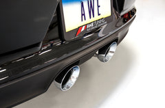 AWE SwitchPath™ Exhaust for 991.2 Carrera / S / GTS with PSE - Chrome Silver Tips - Mounted