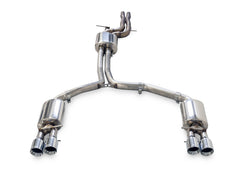 AWE Touring Edition Exhaust for Audi C7 A7 3.0T - Quad Outlet, Chrome Silver Tips - Primary