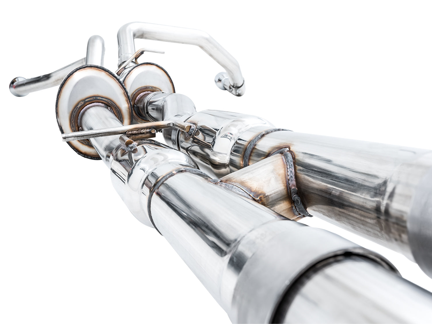 AWE 0FG Catback Exhaust for RAM TRX - Diamond Black Tips - Close Up