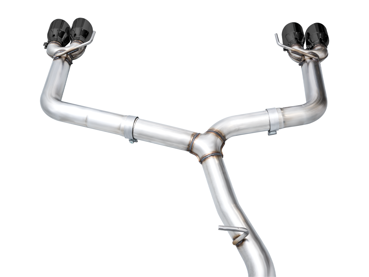 AWE Track Edition Exhaust for VB Subaru WRX - Diamond Black Tips - out of package