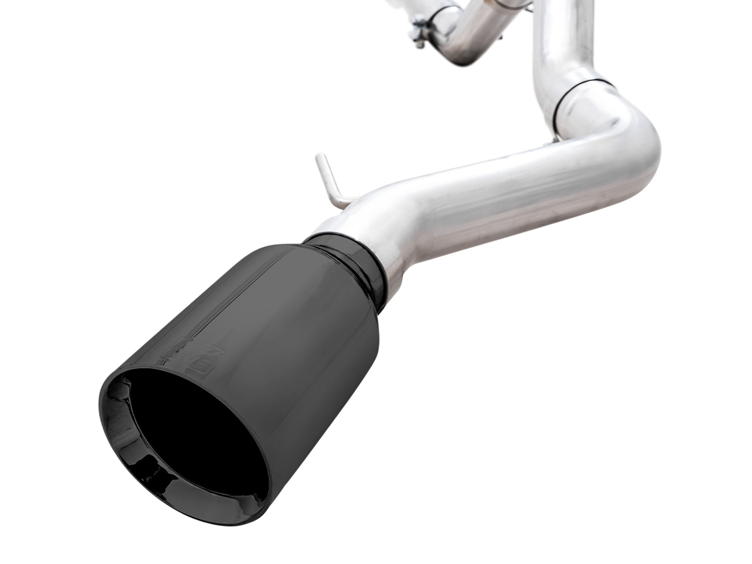 AWE 0FG Catback Exhaust for Ford Bronco with BashGuard™ - Single 5" Diamond Black Tip - Close Up