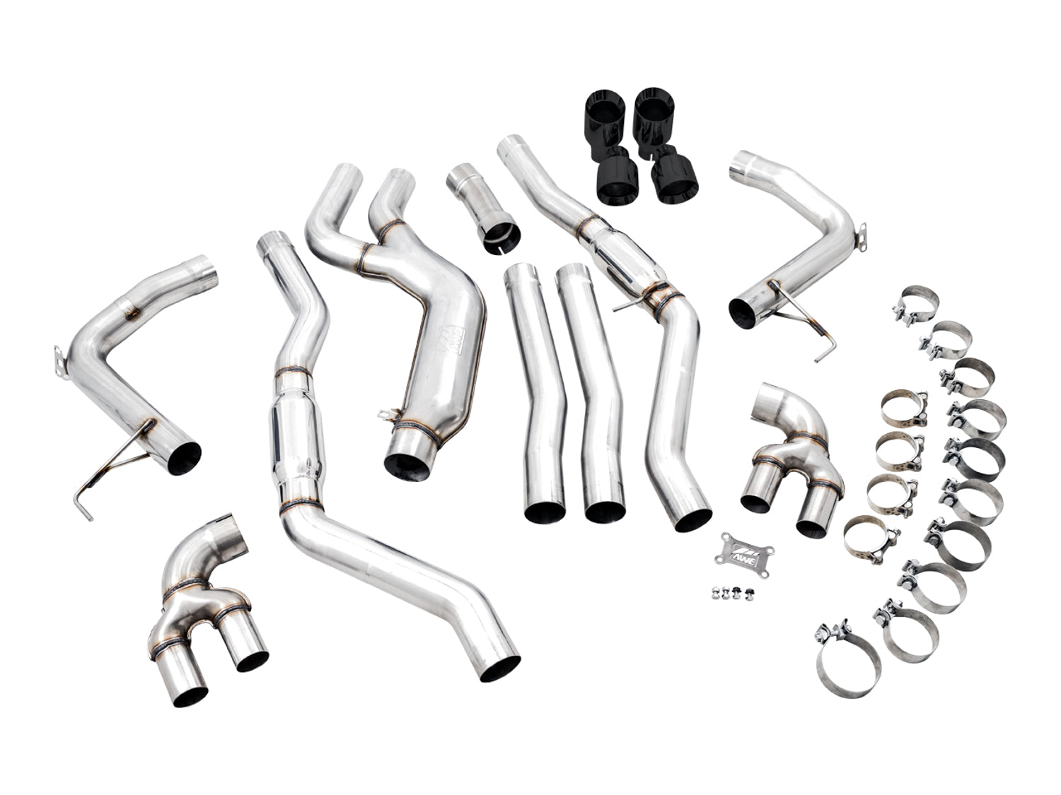 AWE Track Edition Exhaust for G2X M340i / M440i - Diamond Black Tips - out of package