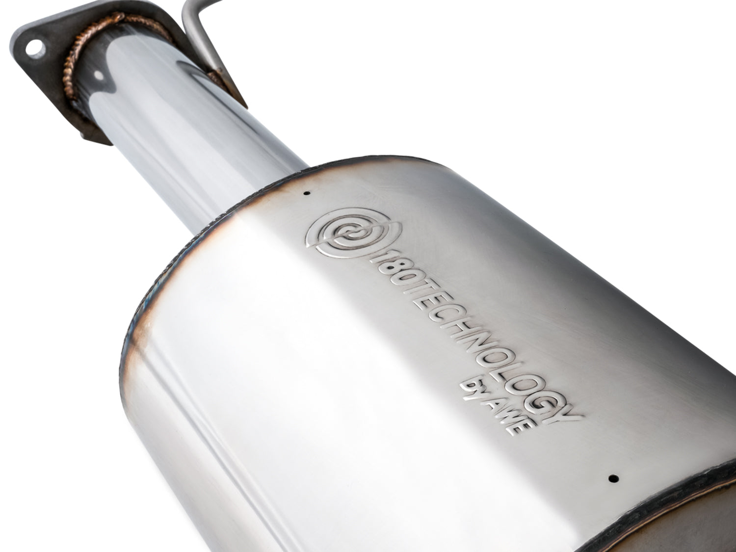AWE 0FG Dual Rear Exit Catback for 5th Gen RAM 1500 5.7L (with bumper cutouts) - Chrome Silver Tips - Close Up