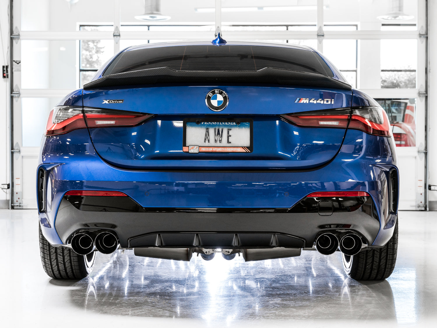 AWE Resonated Touring Edition Exhaust for G2X M340i / M440i - Diamond Black Tips - Mounted