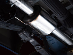 AWE 0FG Dual Side Exit Exhaust for '21+ Ford F-150 - 4.5" Chrome Silver Tips - out of package