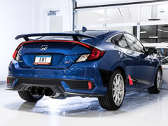 AWE Dual-to-Triple Tip Conversion for 10th Gen Civic Si - Diamond Black Tip (AWE Exhaust required) - Mounted