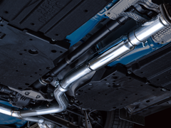 AWE Track Edition Exhaust for VB Subaru WRX - Diamond Black Tips - Mounted