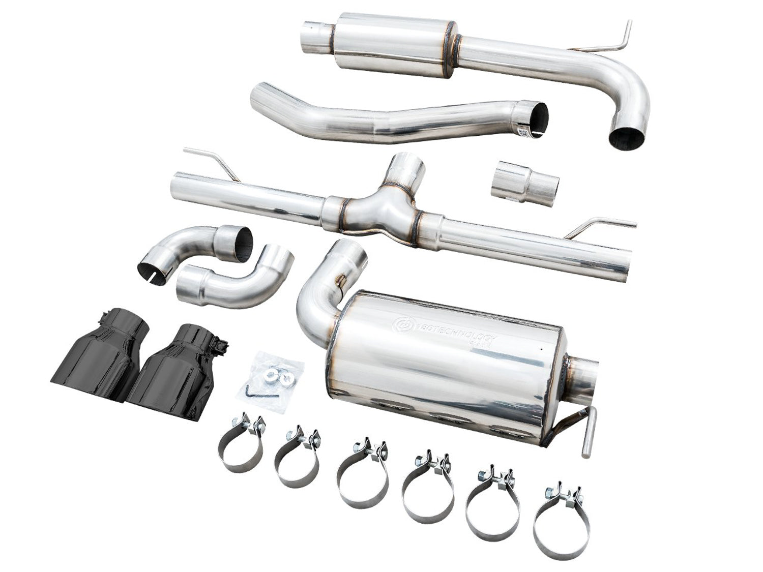 AWE Touring Edition Exhaust for VW MK8 GTI - Diamond Black Tips - out of package