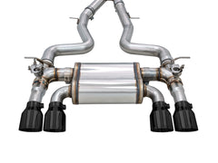 AWE SwitchPath™ Catback Exhaust for BMW F8X M3/M4 - Diamond Black - out of package