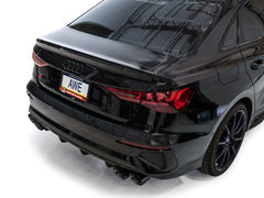 AWE Touring Edition Exhaust for Audi 8Y S3 - Diamond Black Tips - Mounted