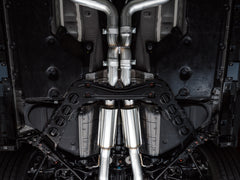 AWE Touring Edition Exhaust for Nissan Z - Diamond Black Tips - Mounted