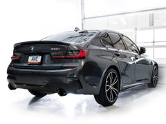 AWE Track Edition Axleback Exhaust for BMW G2X 330i/430i - Diamond Black - Mounted