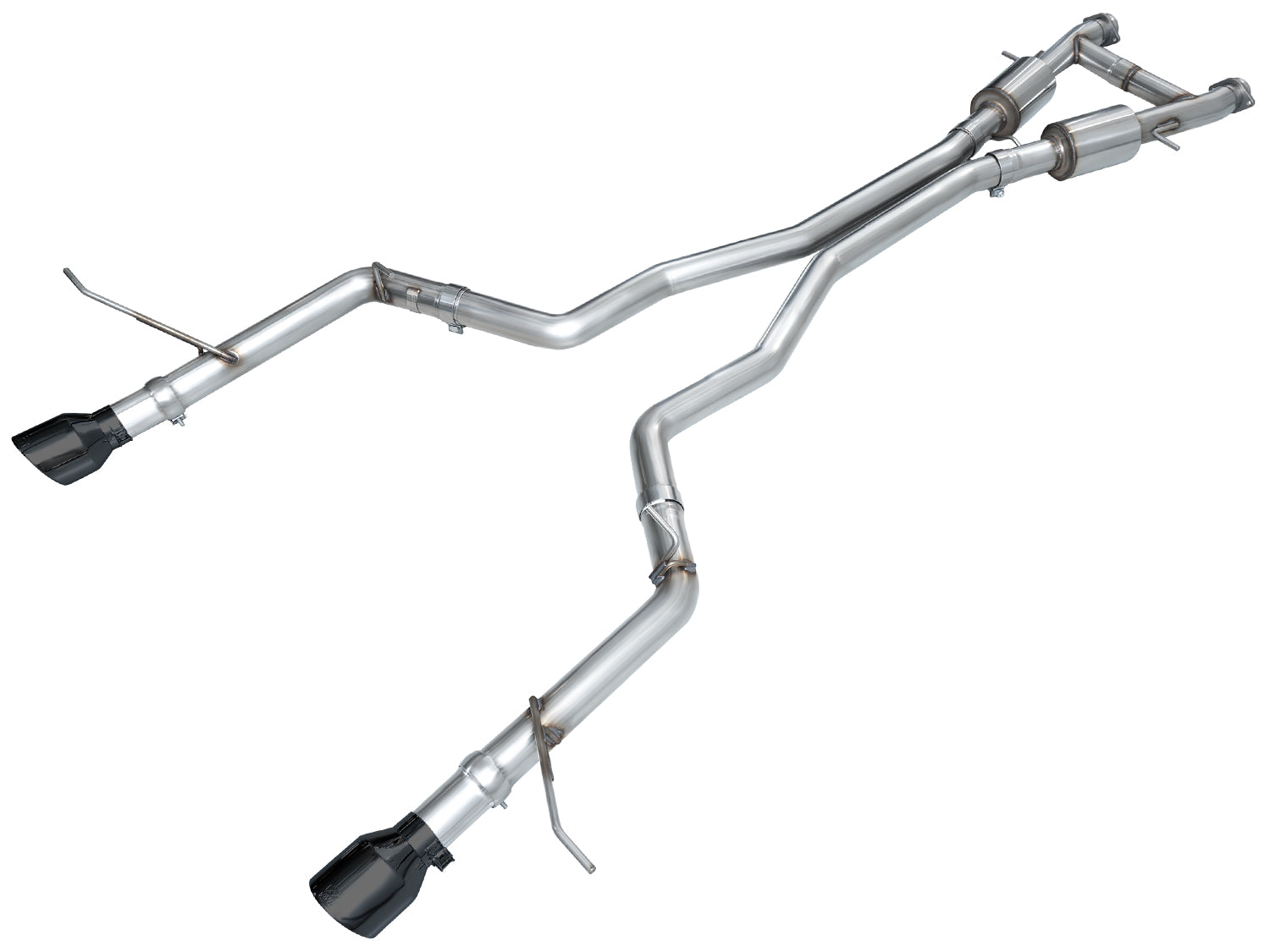 AWE Track Edition Exhaust for Dodge Durango 3.6 / 5.7 - Diamond Black Tips - Primary