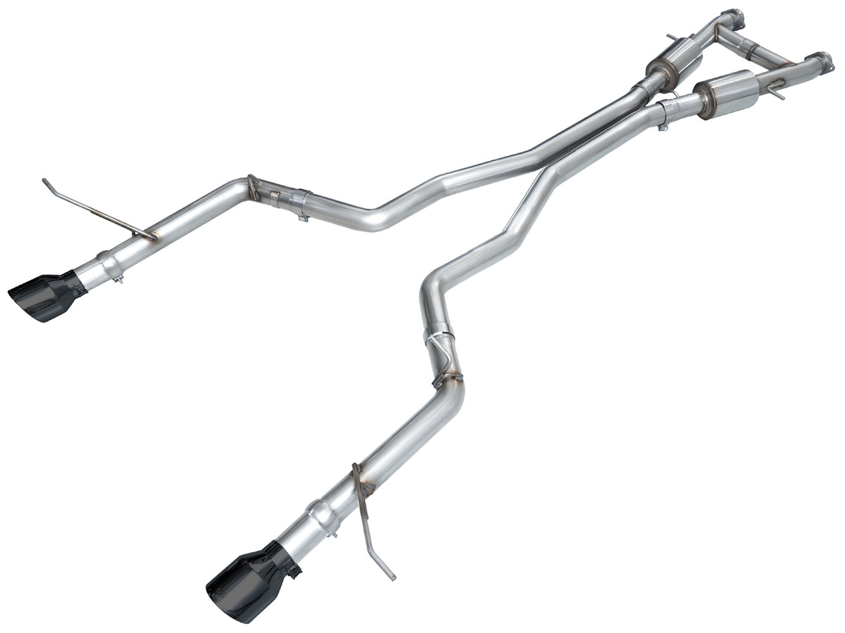 AWE Track Edition Exhaust for Dodge Durango 3.6 / 5.7 - Diamond Black Tips - Primary