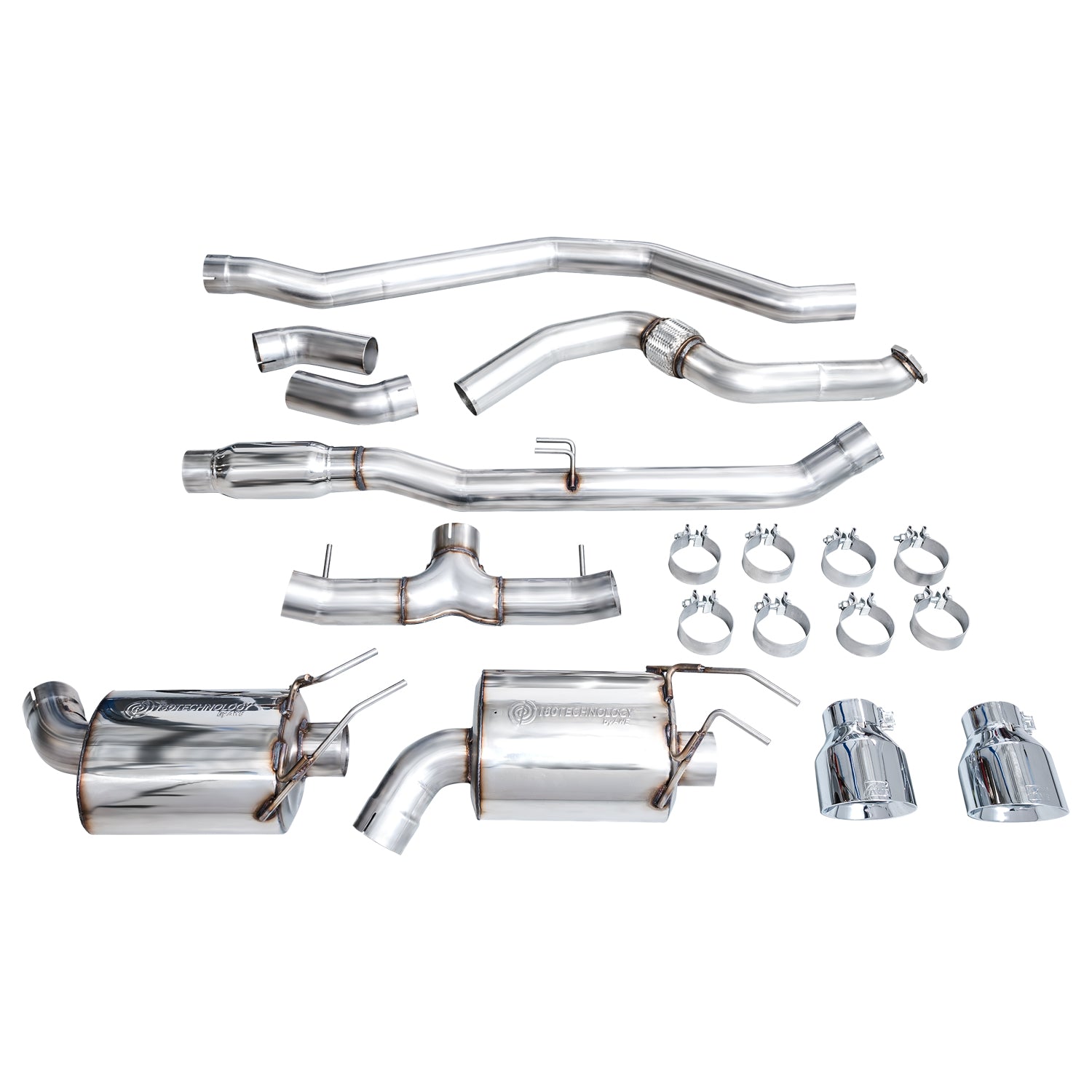 AWE Touring Edition Exhaust for FE1 Civic Si/DE4 Acura Integra - Chrome Silver Tips - out of package