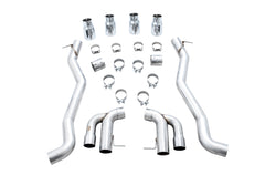 AWE Track Edition Axleback Exhaust for BMW F90 M5 - Chrome Silver Tips - out of package