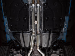 AWE Touring Edition Exhaust for S650 Ford Mustang GT Fastback - Dual Diamond Black Tips - Mounted