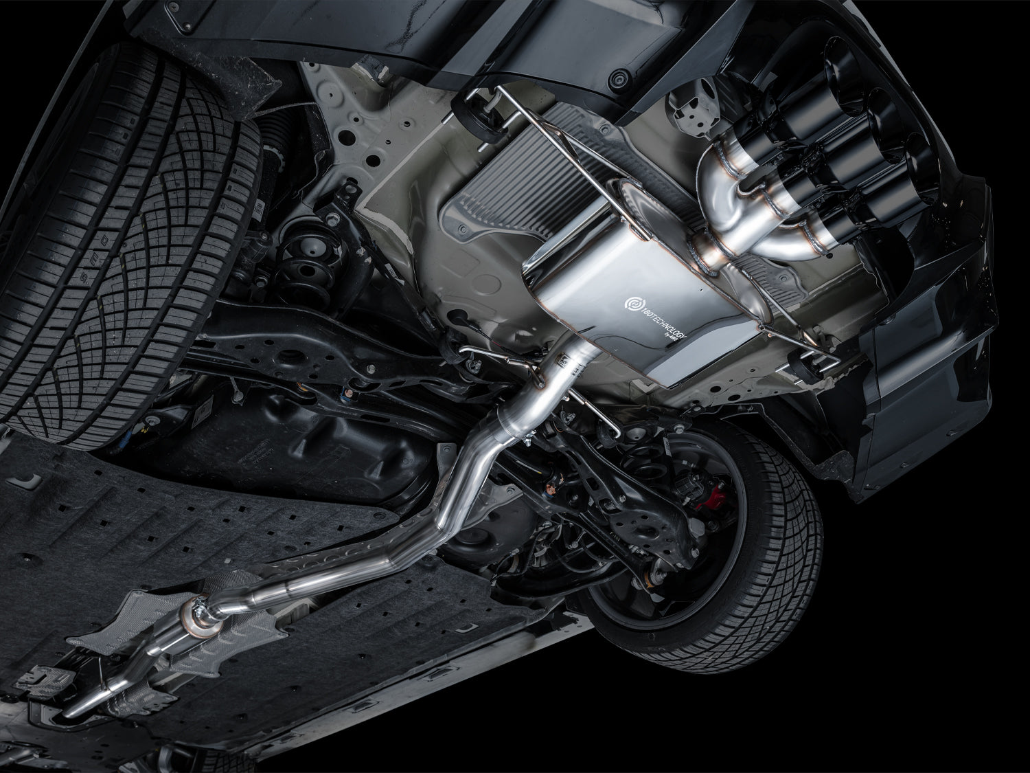 AWE Touring Edition Exhaust for DE5 Integra Type-S - Triple Diamond Black Tips - Mounted