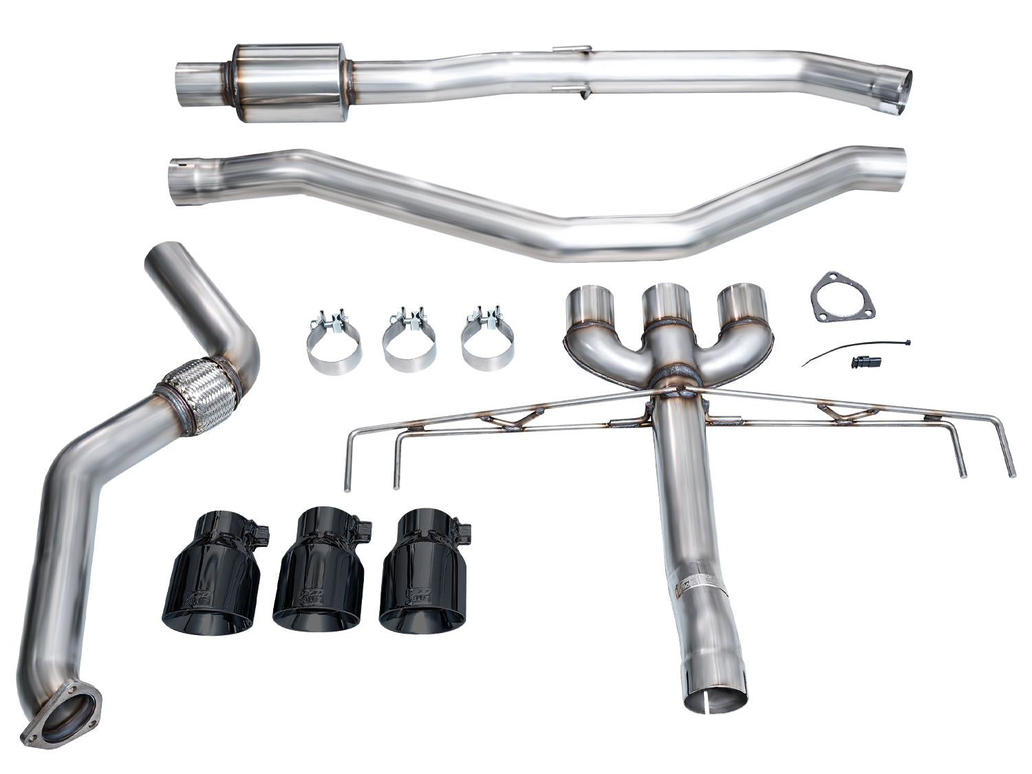 AWE Track Edition Exhaust for DE5 Integra Type-S - Triple Diamond Black Tips - out of package