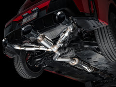 AWE Touring Edition Exhaust for GR Corolla - Diamond Black Tips - Mounted