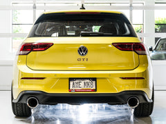 AWE Track Edition Exhaust for VW MK8 GTI - Chrome Silver Tips - Mounted