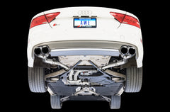 AWE Track Edition Exhaust for Audi C7 S7 4.0T - Chrome Silver Tips - Mounted